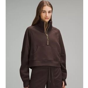 Scuba Oversized Funnel-Neck Half Zip